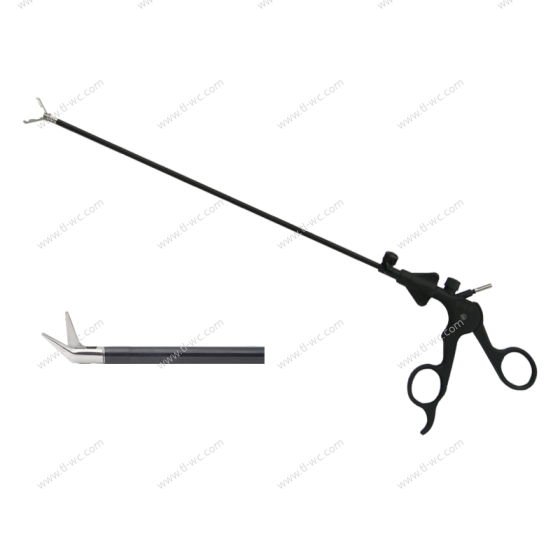 The scissors of the laparoscopic surgical instrument are tilted upwards by 30°, 5MMX330MM